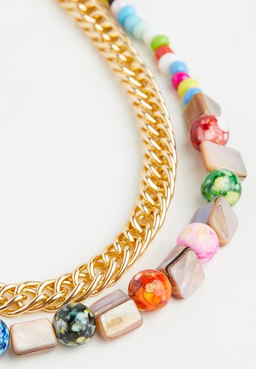 Superbalist - Rosario layered necklace - multi