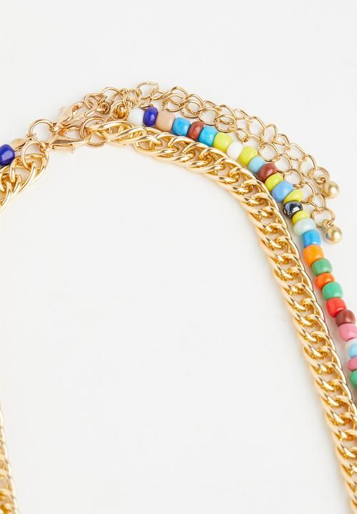 Superbalist - Rosario layered necklace - multi