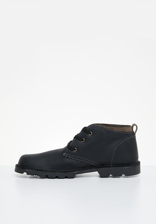 Grasshoppers - Griffin leather hiking boot - black & grey