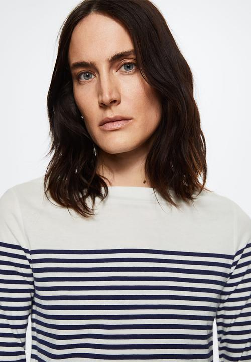 MANGO - T-shirt parisian - navy