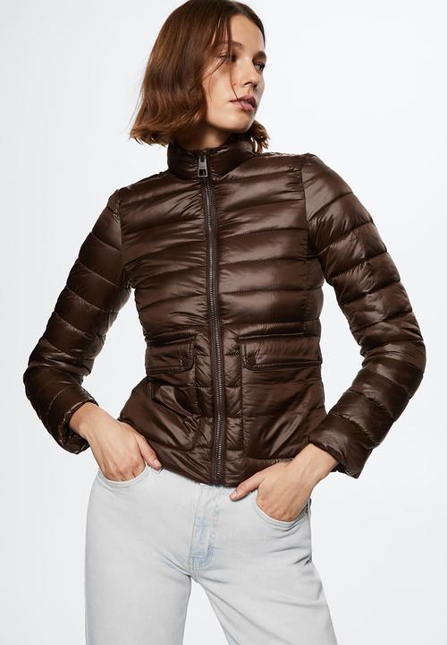 MANGO - Anorak blandipo - brown
