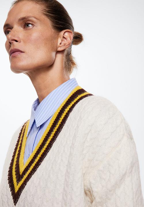MANGO - Sweater univers - light beige