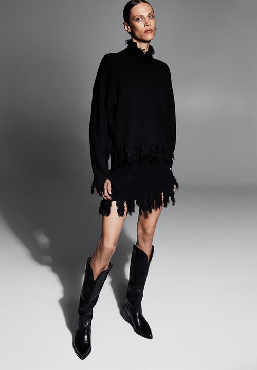 MANGO - Sweater bilma - black