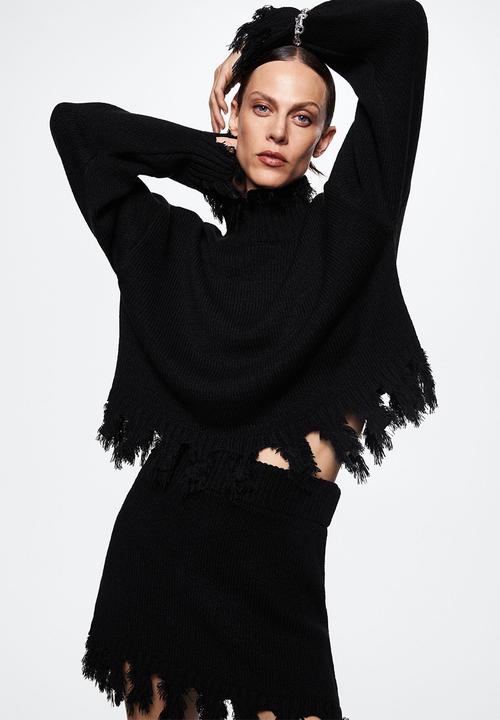 MANGO - Sweater bilma - black