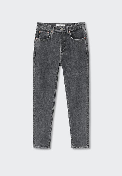 MANGO - Jeans claudia - open grey