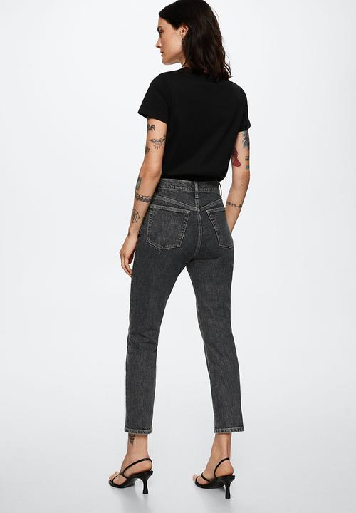 MANGO - Jeans claudia - open grey
