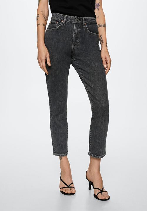 MANGO - Jeans claudia - open grey