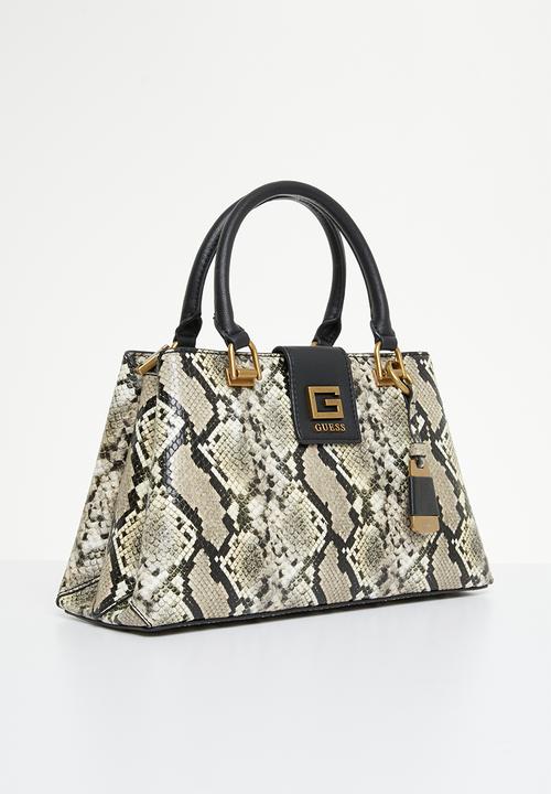 GUESS - Alva girlfriend satchel - natural python