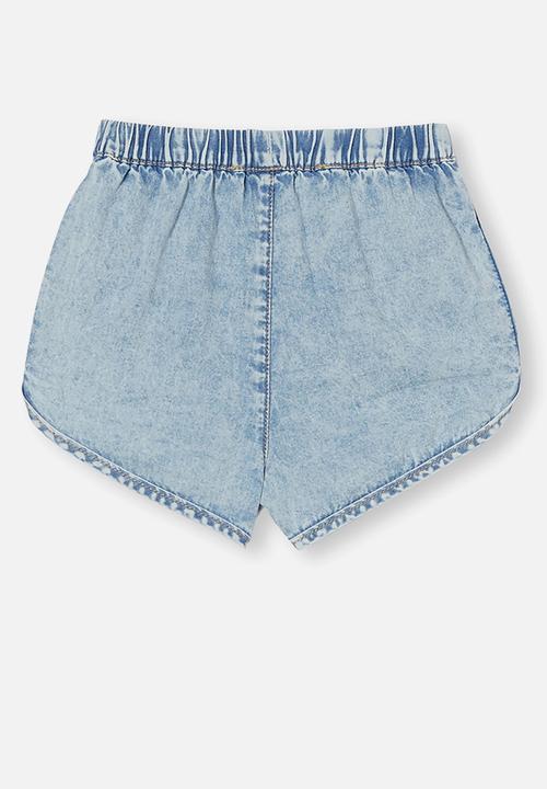 Cotton On - Juno short - light chambray wash