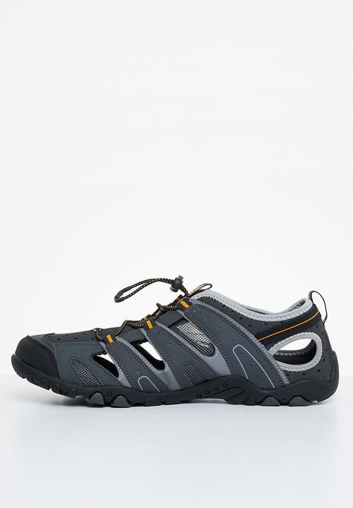 Hi-Tec - Tortola escape sandal - charcoal/grey/gold