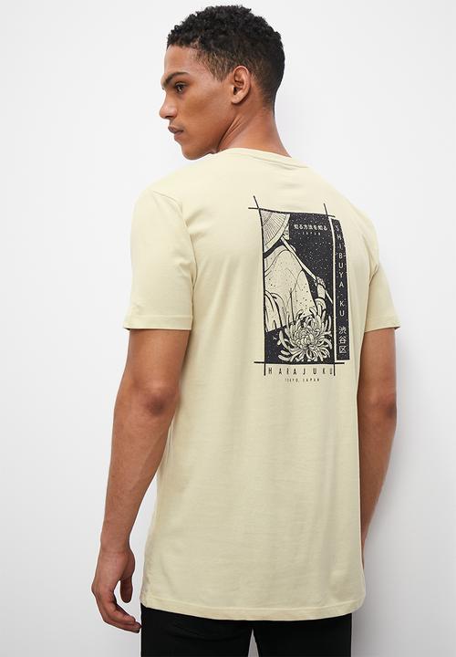 Superbalist - Harajuku graphic crew tee  - beige