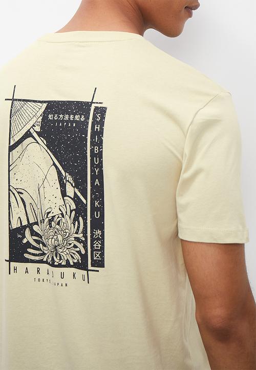 Superbalist - Harajuku graphic crew tee  - beige
