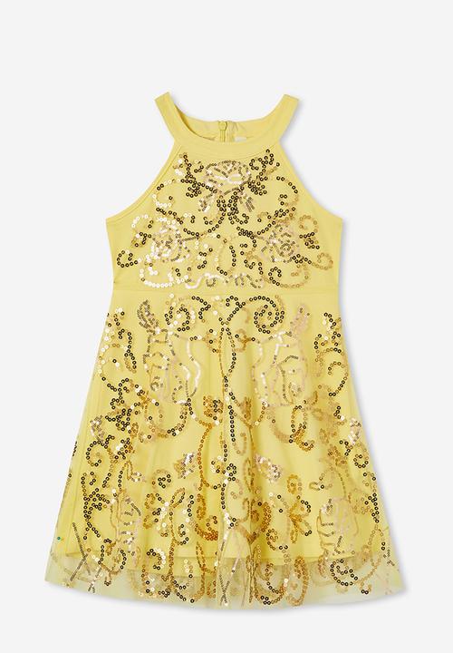 Cotton On - License princess dress - yellow
