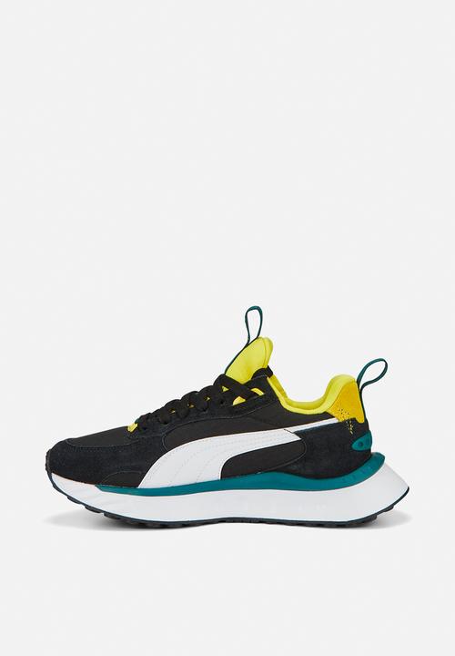 PUMA - Wr flex slip on smileyworld jr - puma black-puma white-vibrant yellow