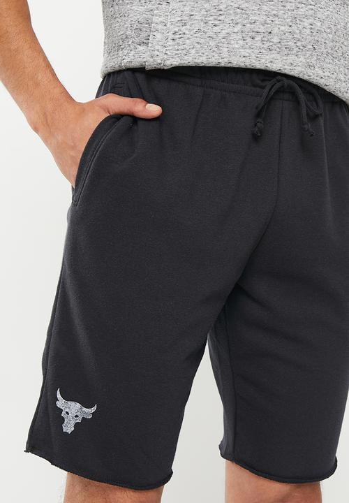 Under Armour - UA Project Rock terry shorts - black