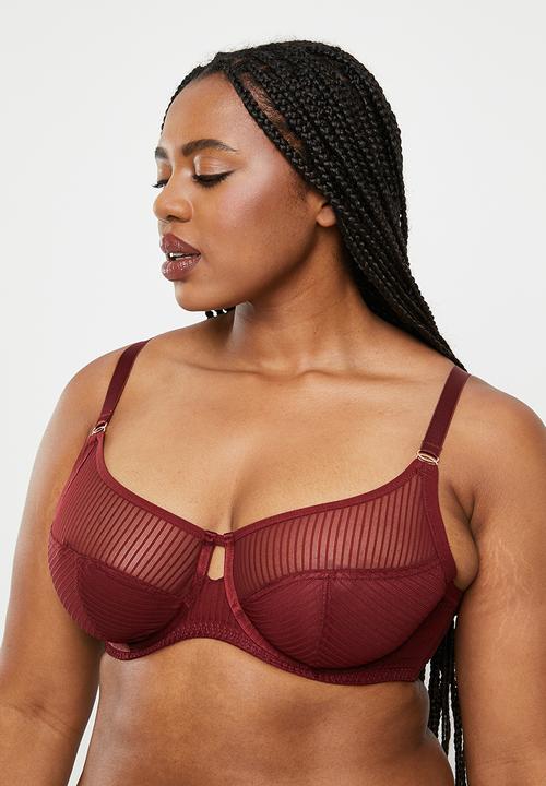 DORINA - Plus yara non padded wired bra - red