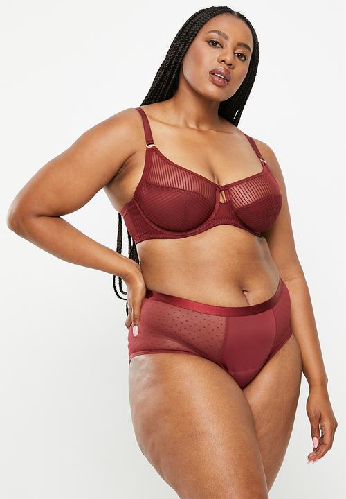 DORINA - Plus vega ecomoon 2 pack period panty - red