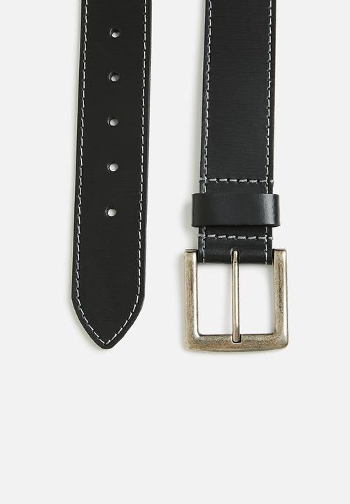 Superbalist - Marc leather belt - black