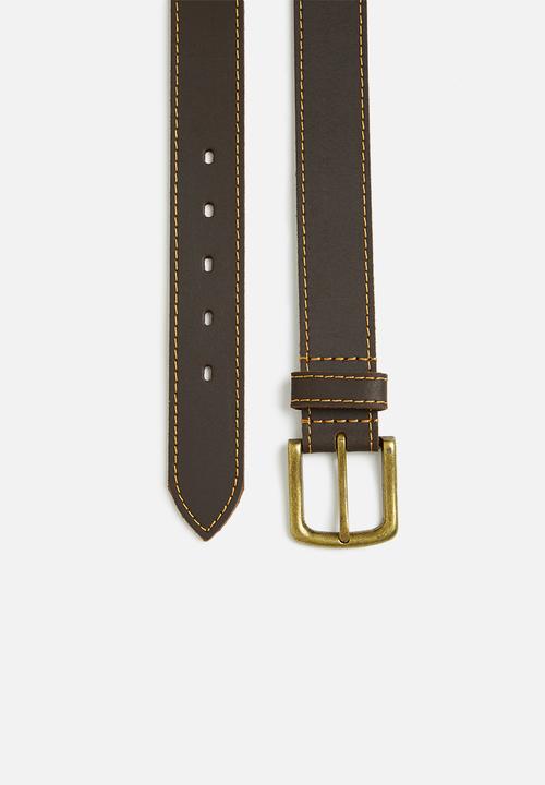 Superbalist - Peter leather belt - brown