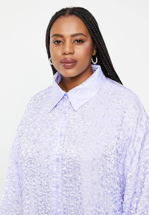 Glamorous - Plus shirt dress - powder blue