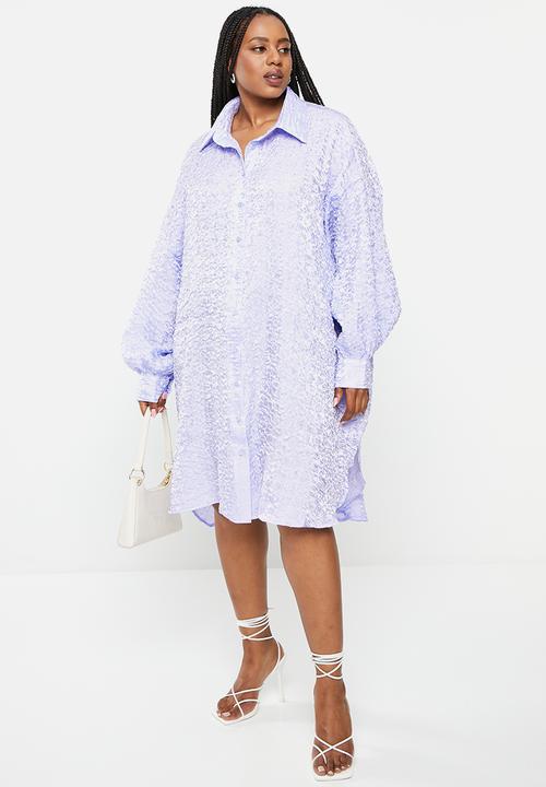 Glamorous - Plus shirt dress - powder blue