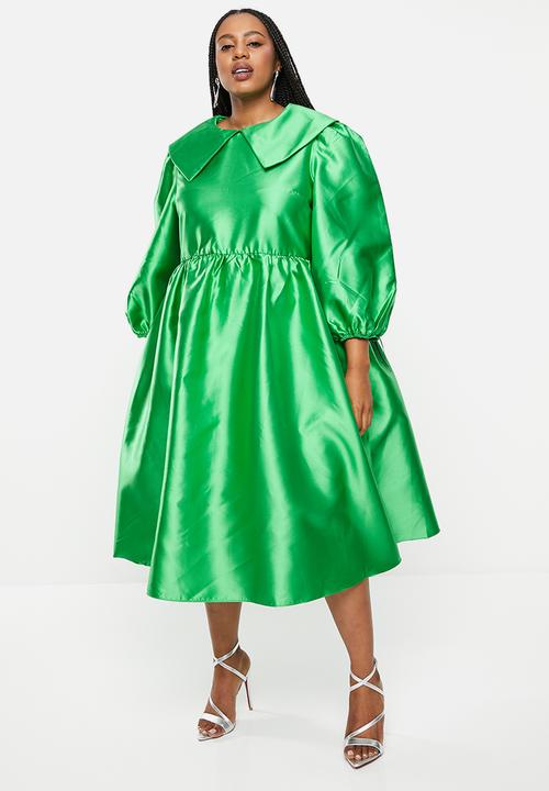 Glamorous - Plus midi dress - true green