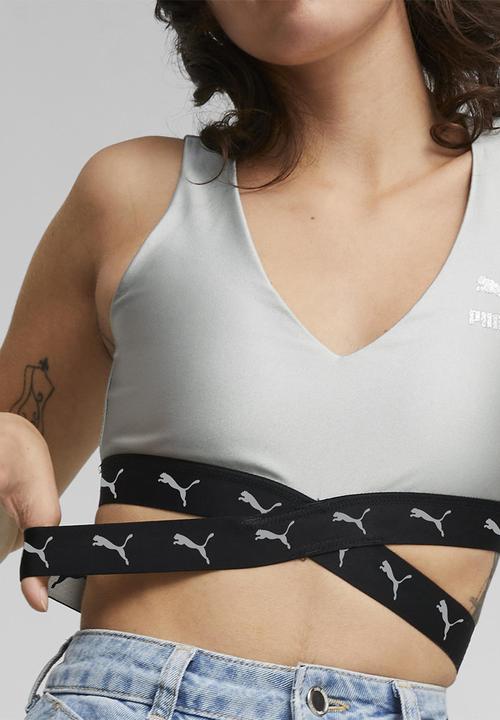 PUMA - Sq cropped top - silver