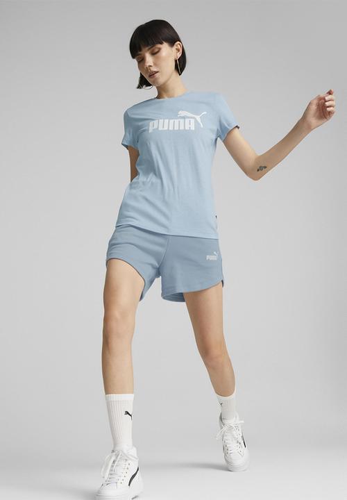 PUMA - Ess logo heather tee - blue wash