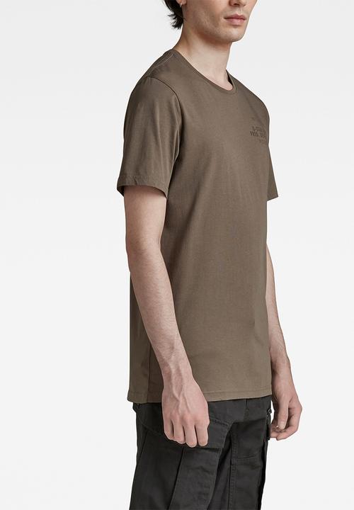 G-STAR - Faded raw back gr slim r t - turf