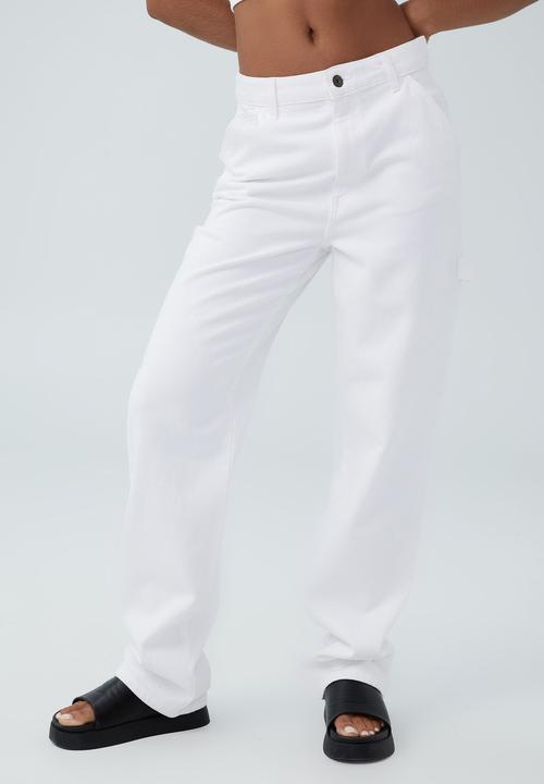 Cotton On - Petite carpenter jean - white