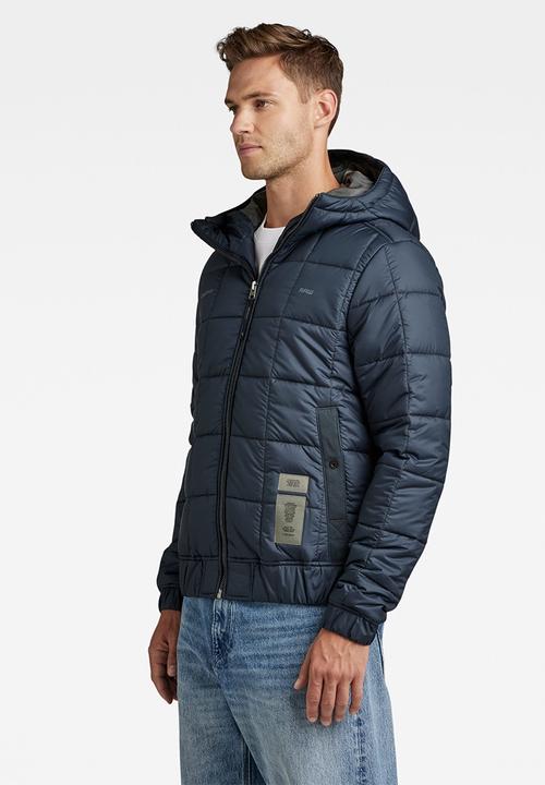 G-STAR - Meefic sqr quilted hdd jkt - salute
