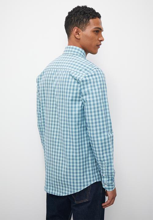 Superbalist - Slim fit check shirt - blue 
