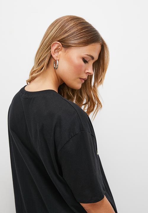 Blake - Graphic oversized tee - black