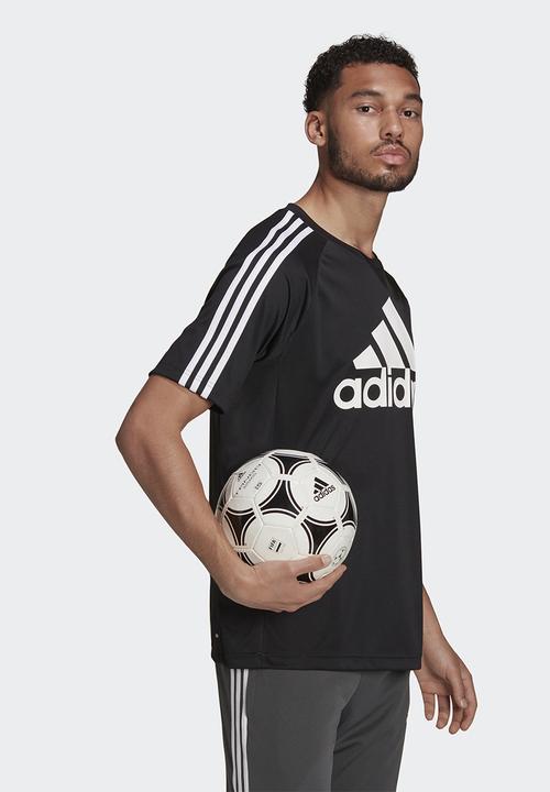 adidas Performance - AEROREADY Sereno logo tee- black/white
