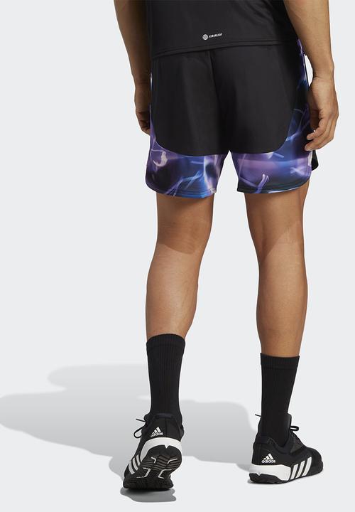 adidas Performance - Designed for Movement HIIT training shorts- black/silver met.