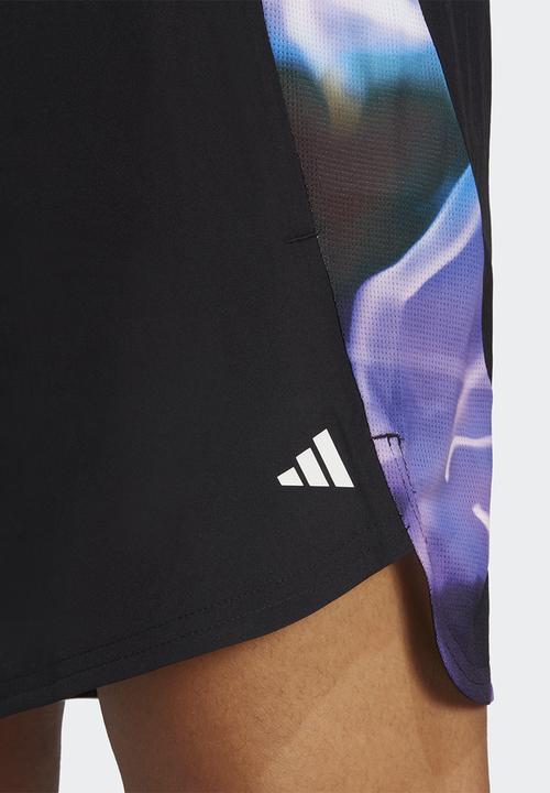 adidas Performance - Designed for Movement HIIT training shorts- black/silver met.