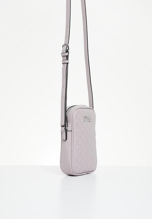 GUESS - Ledger mini crossbody top zip - lavender