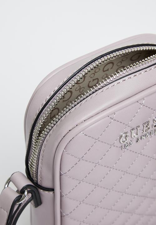 GUESS - Ledger mini crossbody top zip - lavender