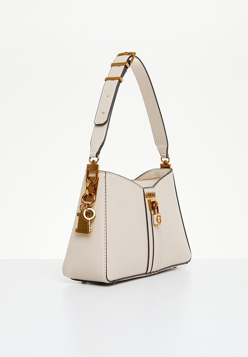 GUESS - Ginevra elite shoulder bag - light rum