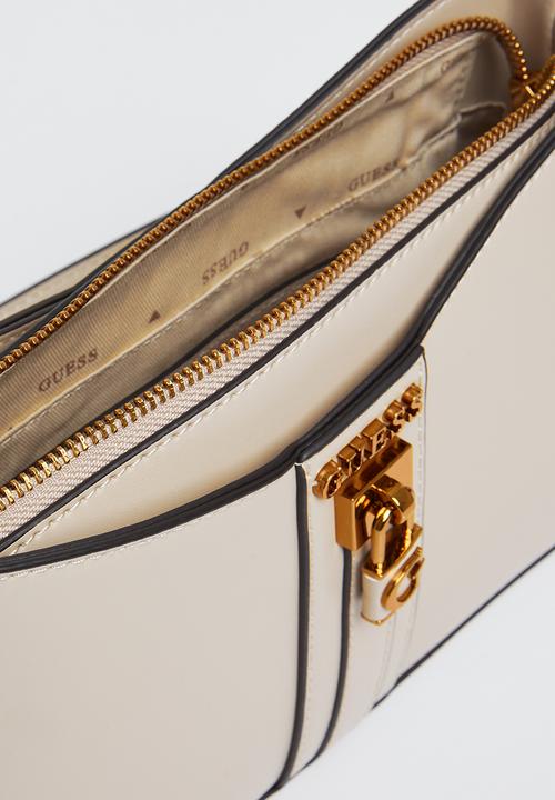 GUESS - Ginevra elite shoulder bag - light rum