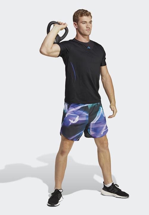 adidas Performance - Designed for Training HEAT.RDY HIIT allover print shorts - multi