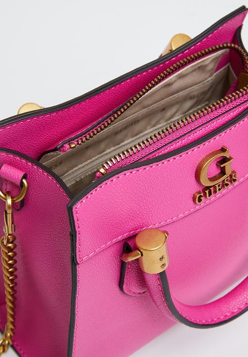 GUESS - Nell mini satchel - fuchsia