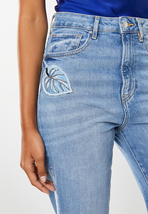 GUESS - High rise straight - light wash