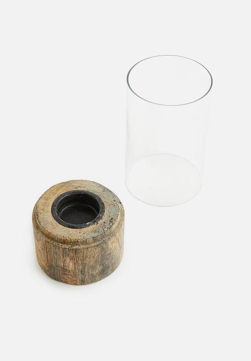 H&S - Tealight holder - wood