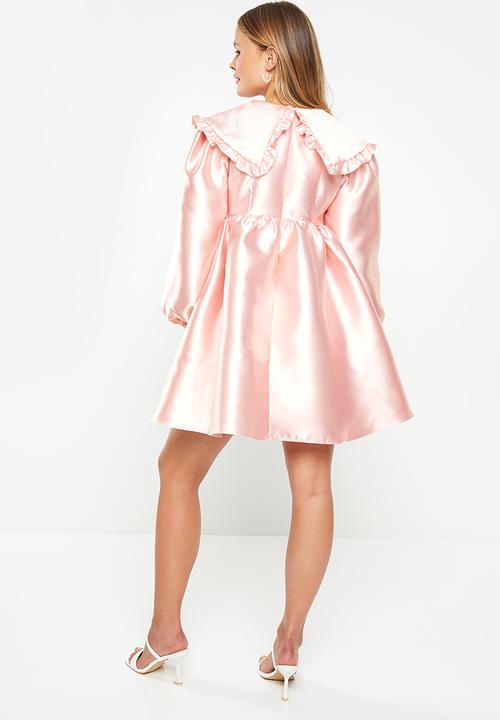 Glamorous - Satin midi dress - soft pink