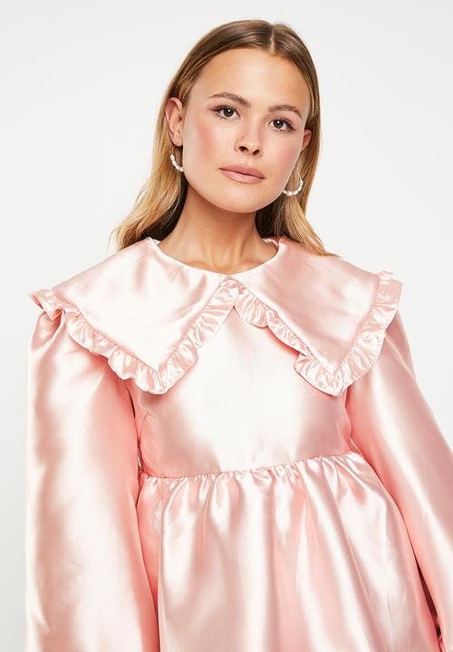 Glamorous - Satin midi dress - soft pink