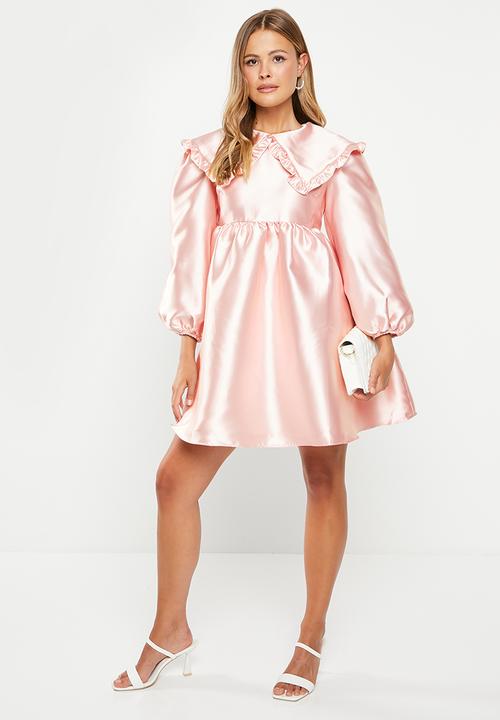 Glamorous - Satin midi dress - soft pink