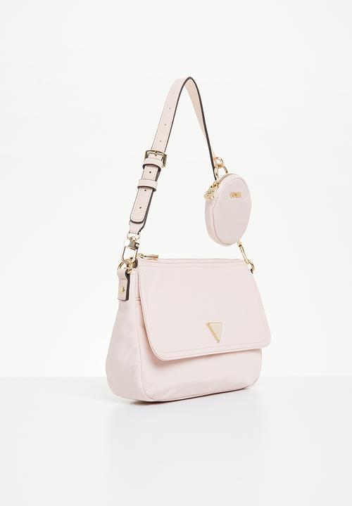 GUESS - Eco gemma top zip shoulder bag - light rose