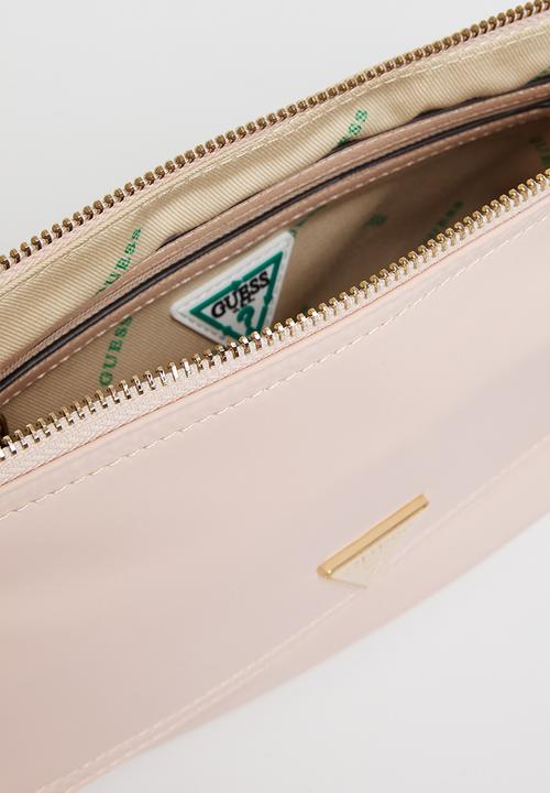 GUESS - Eco gemma top zip shoulder bag - light rose