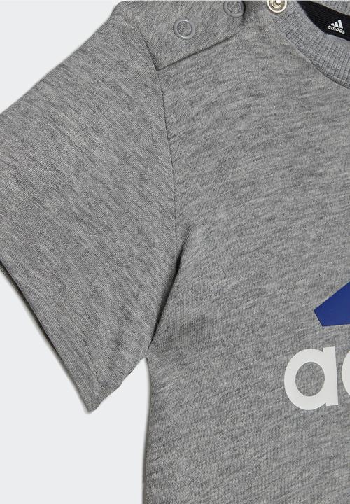 adidas Performance - I bl co t set - medium grey heather/semi lucid blue